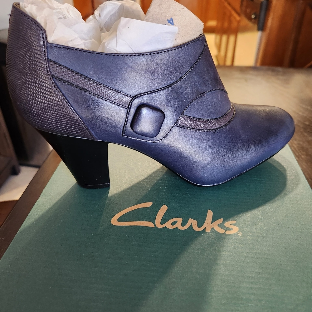 Clarks Women's Blue Ankle Boots